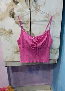 Pink Crop Top