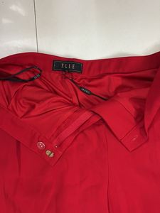 ELLE Red Casual Palazzo PANT