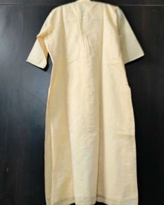 Cream/Pearl Tissue Mix XL kurta Pant Dupatta Set