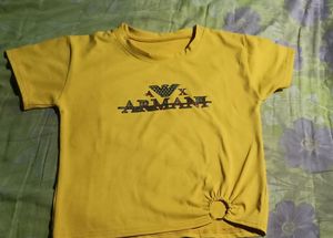 Yellow Crop T-shirt