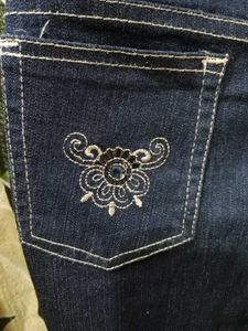 Embroidered Denim Jeans