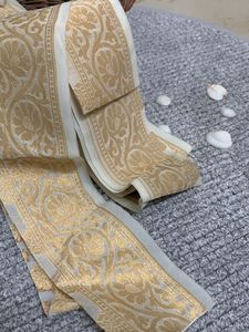 Cream And Golden Border