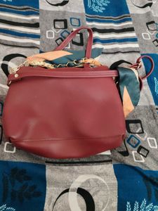 Maroon Handbag