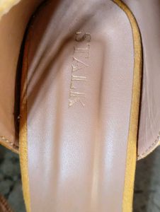 Yellow Heeled Sandals