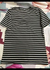Striped Dog Graphic Tee
