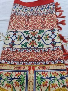 Floral Print Dupatta (Scarf) with Tassels