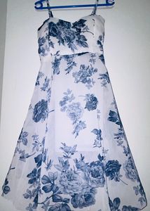 New Floral Print Knee Length Dress