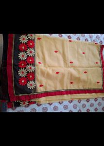 Elegant Embroidered Saree