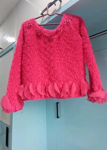 Pink Fuzzy Top