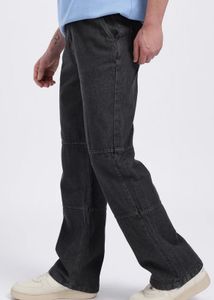 New Grey Panel Jeans With Tag
