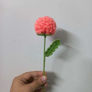 🥀 Elegant Handmade Crochet Ping Pong Flower 🌸✨