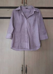 Pink Casual Fitted Shirt🩷