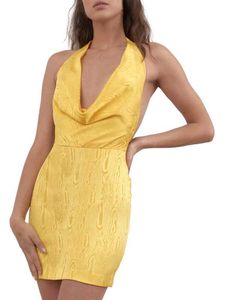 DAMN GORGEOUS COWL NECK BODYCON