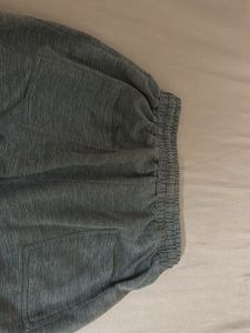 Comfy olive Grey solid cotton Joggers