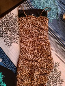 Leopard Print Slip Dress