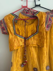 Elegant Yellow Lehenga Choli