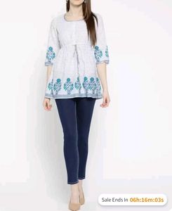 Rangriti Pure Cotton Short Kurti
