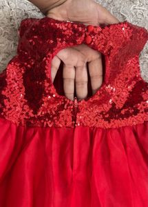 Red Sequin Party Dress