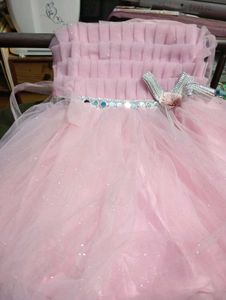 Pink Tulle Flower Girl Dress