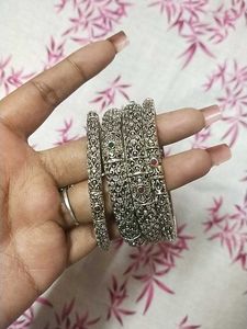 Silver Bangle Set