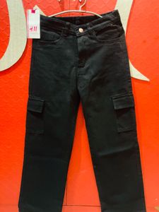 H&M Black Cargo Pants