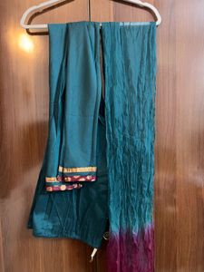 Elegant Purplish Magenta Zari Salwar Suit Set