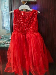 Vibrant Red Gown With Sequence....,💥