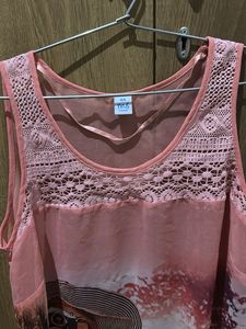 Pink Sheer Traveler Tank