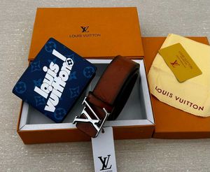 LV MENS BELT+ WALLET COMBO WITH BOX