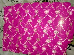 New Bridal Soft Georgette Pink Saree