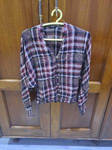 Coffee Checkered Shirt