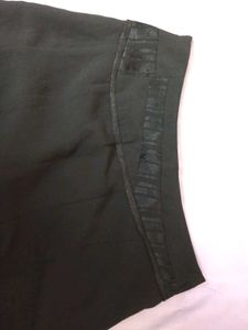 Black Shimmer Goth Mini Skirt