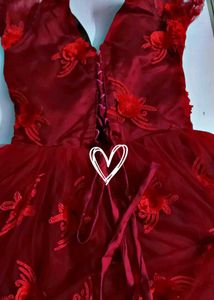 Stunning Red Tulle Formal Gown