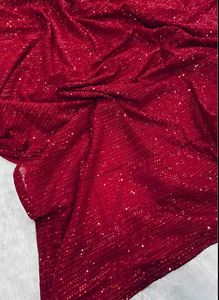 Women&#39;s Sequnce Lightweight Saree+ Stitched Blouse