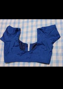 Blue Readymade Saree Blouse