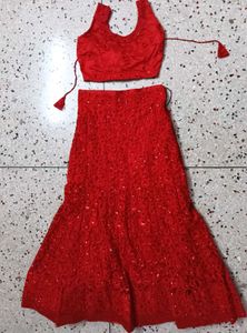 Wedding Season Sale On Prettiest Red Lehenga ❤