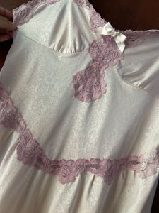 Vintage Lace Trim Cami Slip