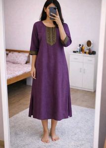 Purple Ethnic Kurta