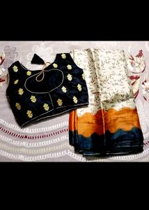 Elegant Saree &amp; Blouse Set