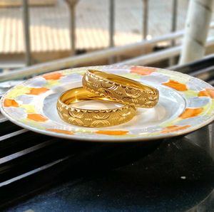 Gold Bangles (Set of 2)