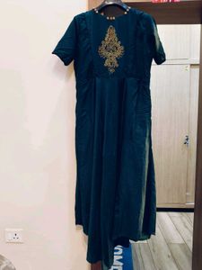 Festive Gown With Beautiful Embroidery.