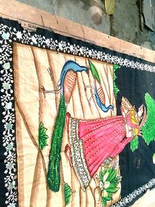 Hand-Painted Indian Textile Art