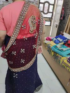 Party Wear Elegant  Saree With Heavy Style  Dupatt