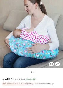 2 in 1 Baby feeding and Tummy time Pillow