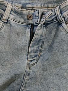 Light Wash Cargo Jeans
