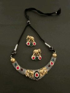 Latest New Elephant Necklace & Earring Set