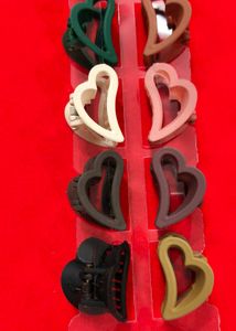 Heart Hair Clips set of 12 pcs different colours