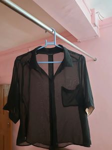 Black Sheer Shirt