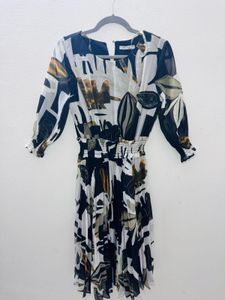 Abstract Print Dress