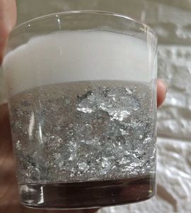 Silver Glow Candle
